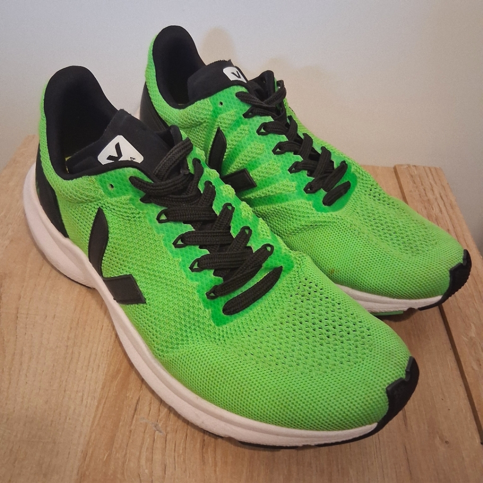 Florescent/Black Marlin Veja Running Sneakers